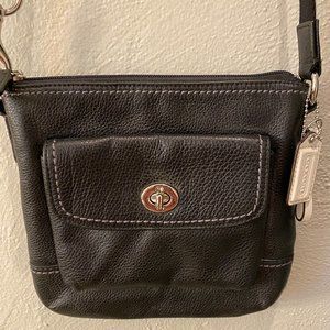 Coach - small black leather crossbody